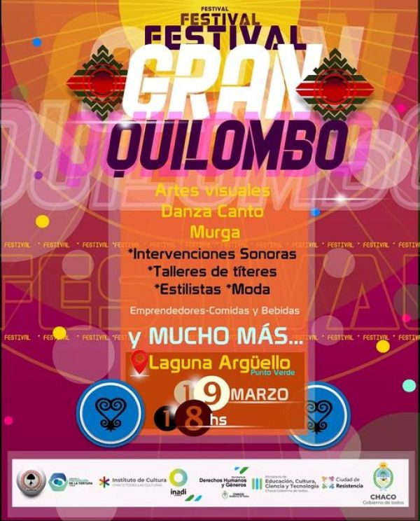En este momento estás viendo Anunciaron el lanzamiento del «Festival Gran Quilombo», este sábado en Resistencia